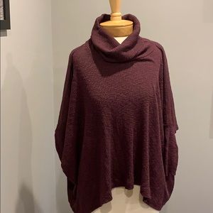 Free people ribbed cowl neck top